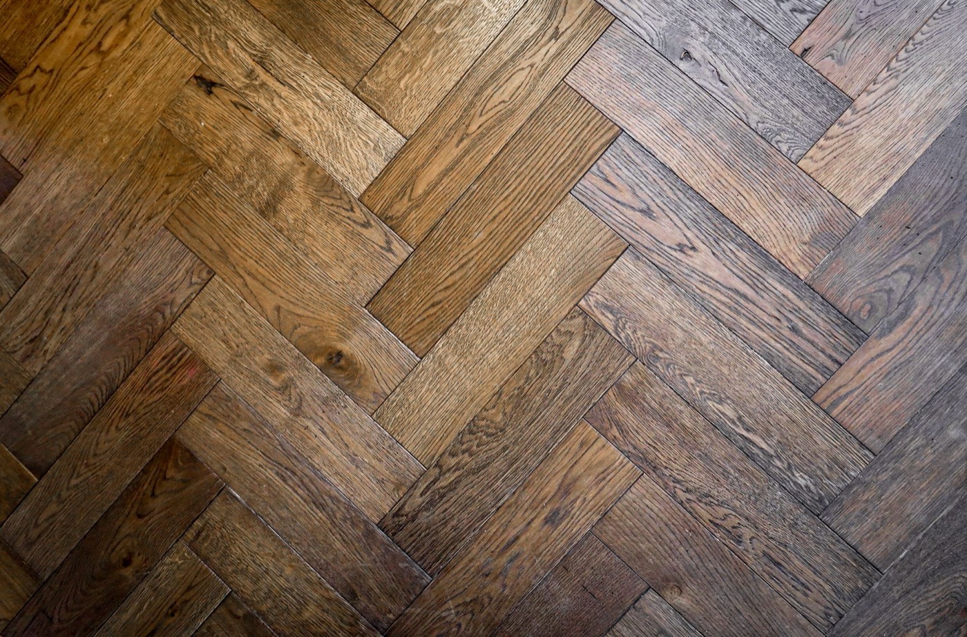 Parquet en espiga, después
